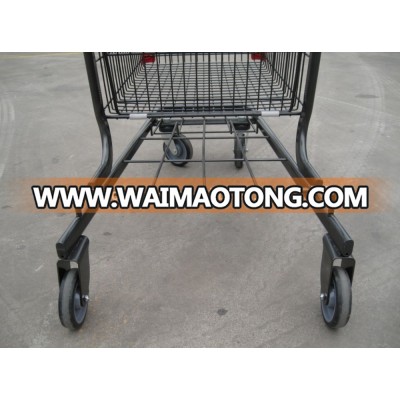 USA Style Two Layers Shopping Cart With Baby Seat